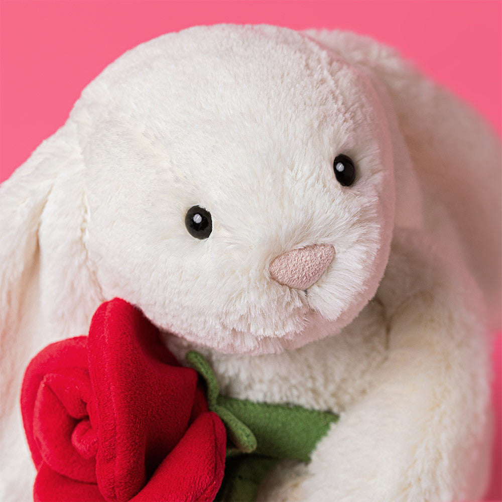 Cream Bunny with Rose | Jellycat