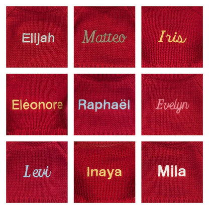 Bashful Luxe Bunny Rosa with Personalized Red Jumper | Jellycat