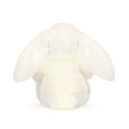 Bashful Luxe Bunny Luna with Personalized Cream Jumper | Jellycat