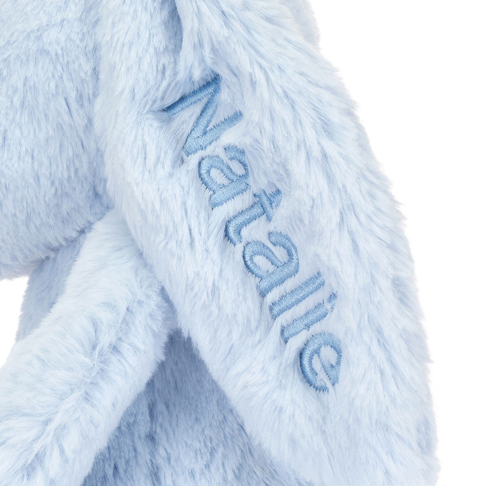Personalized Bashful Blue Bunny Medium | Jellycat