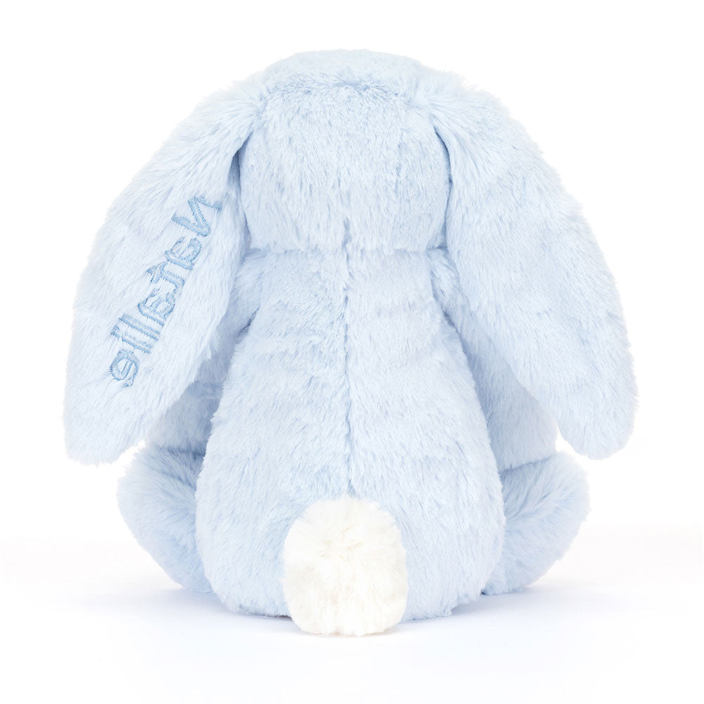 Personalized Bashful Blue Bunny Medium | Jellycat