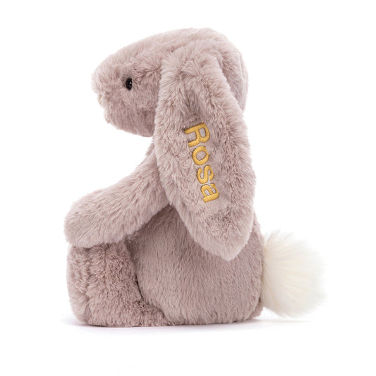 Personalized Bashful Luxe Bunny Rosa Medium | Jellycat