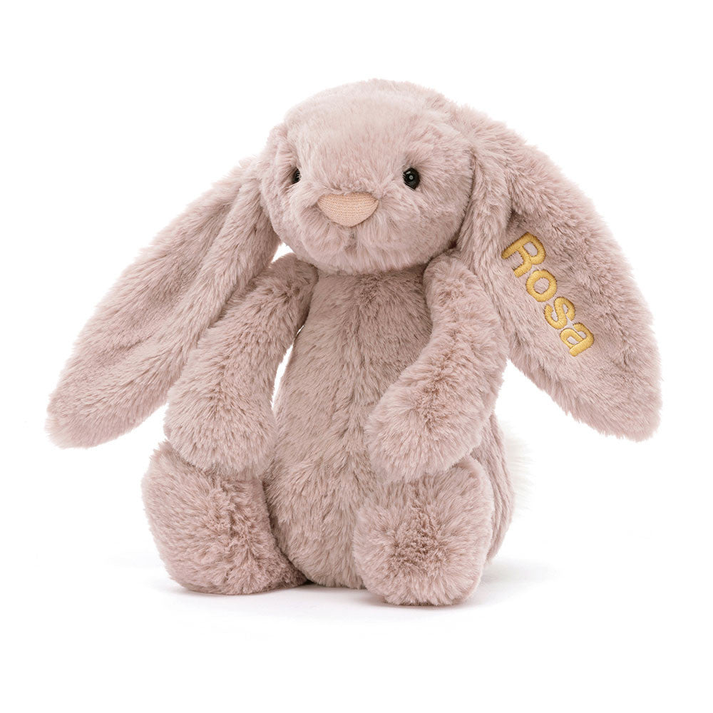 Personalized Bashful Luxe Bunny Rosa Medium | Jellycat