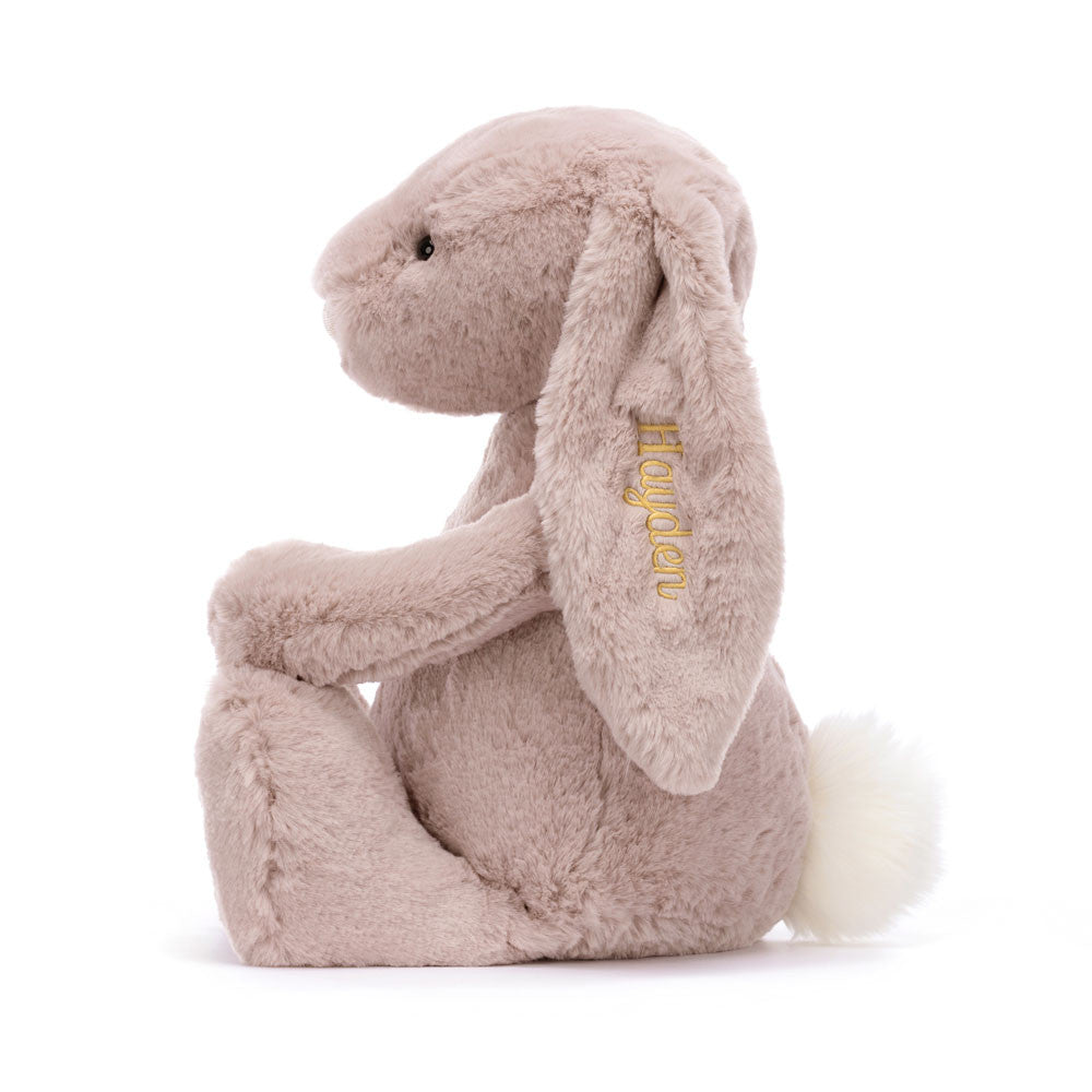 Personalized Bashful Luxe Bunny Rosa Huge | Jellycat