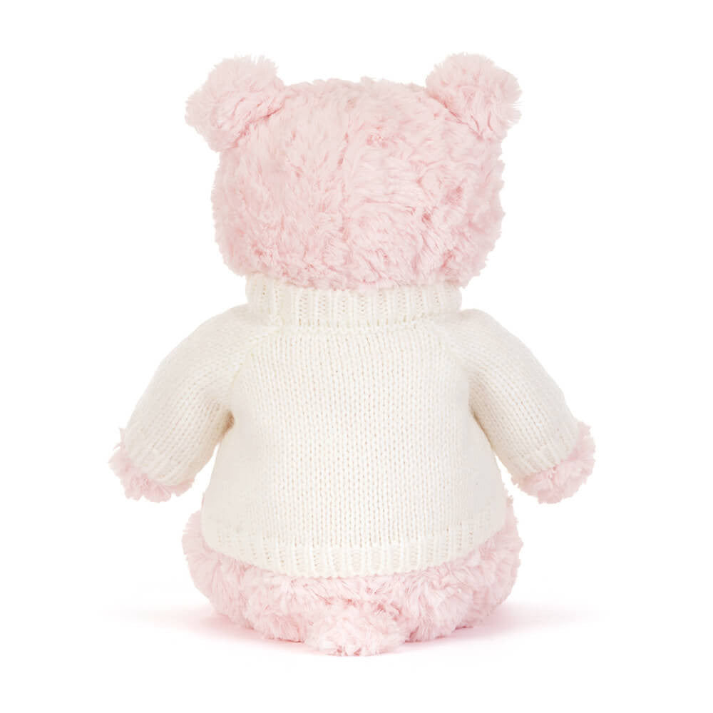 Leola Bear with Personalized Cream Jumper | Jellycat