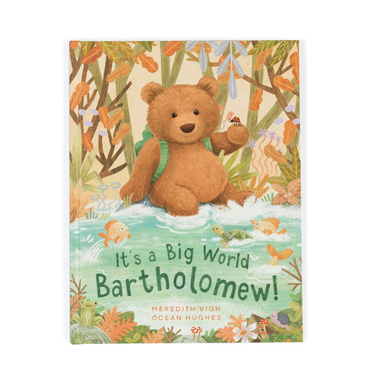 It's a Big World Bartholomew Book & Bartholomew Bear Medium | Jellycat