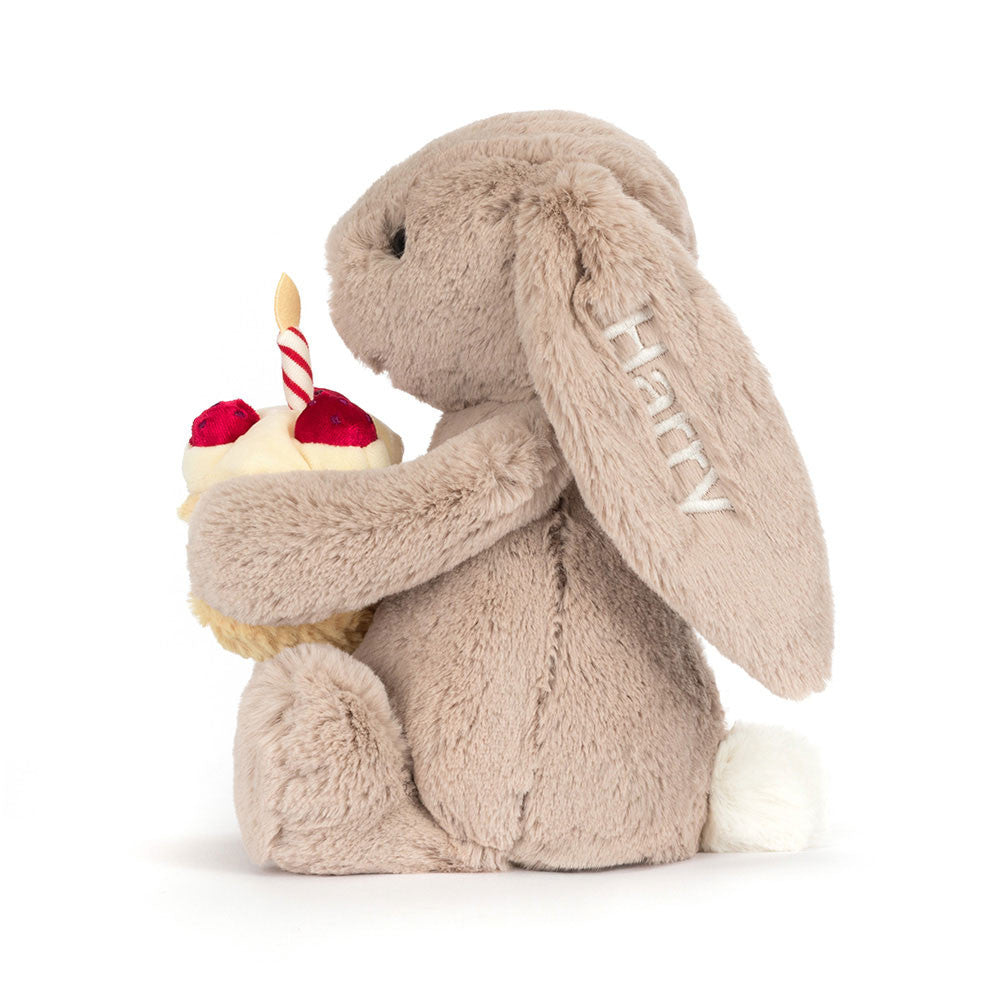Personalized Bashful Beige Bunny 'Birthday' | Jellycat