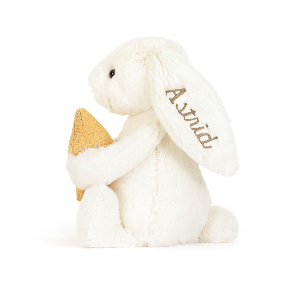 Personalized Cream Bunny with Star | Jellycat