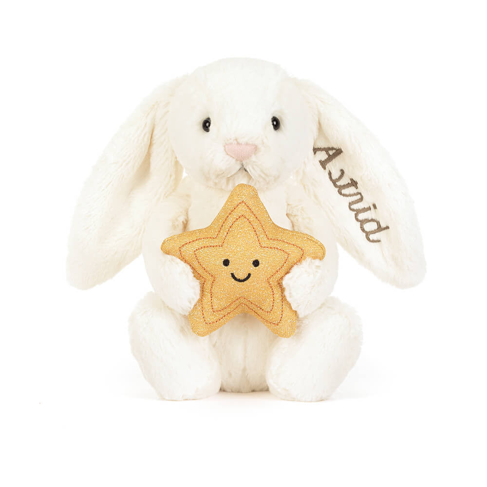 Personalized Cream Bunny with Star | Jellycat
