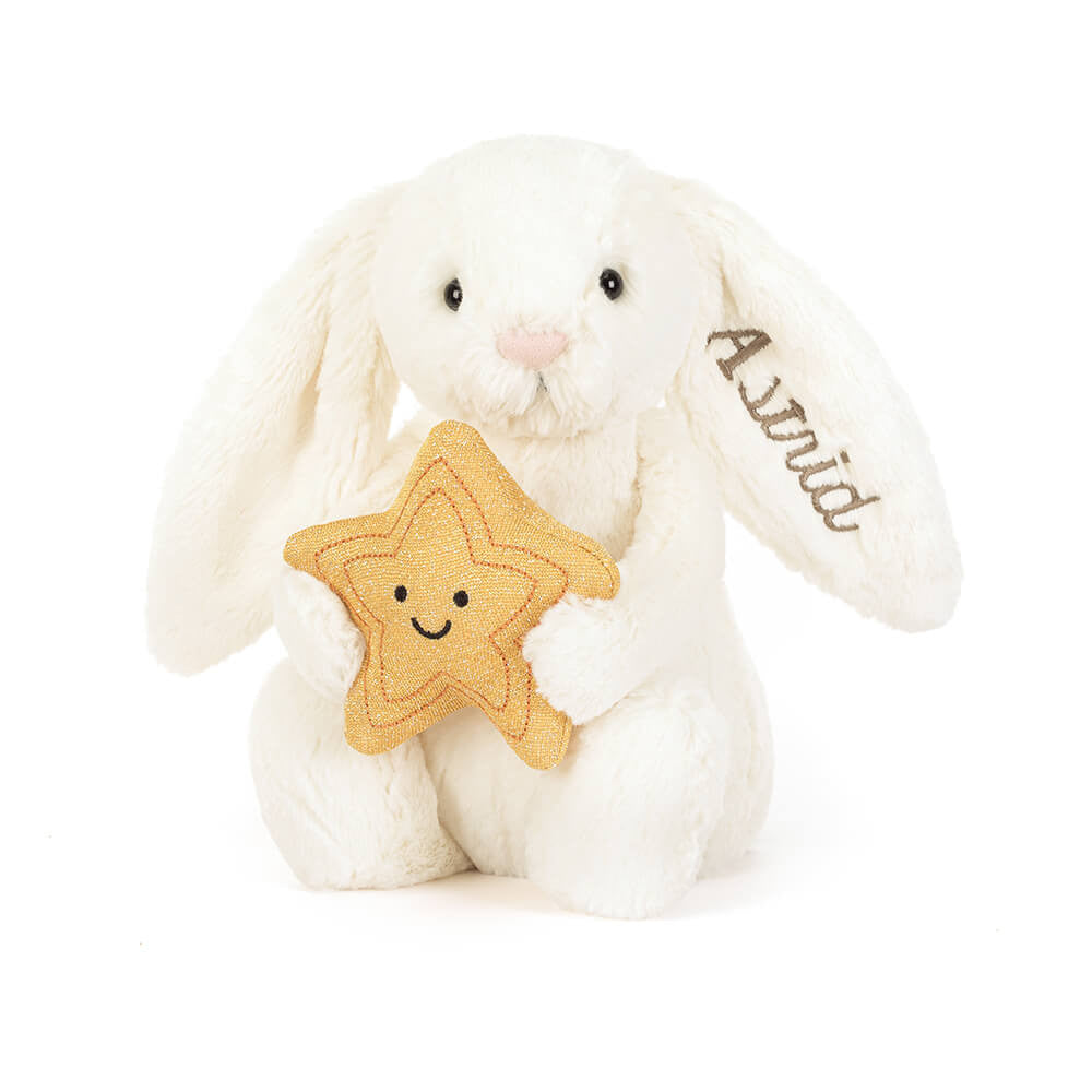 Personalized Cream Bunny with Star | Jellycat