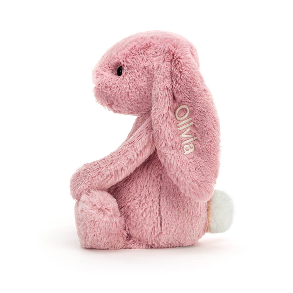 Personalized Bashful Tulip Pink Bunny Medium | Jellycat