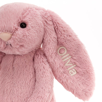 Personalized Bashful Tulip Pink Bunny Medium | Jellycat