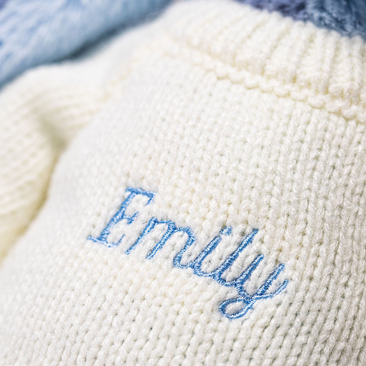 Puddlesea Bunny with Personalized Cream Jumper | Jellycat