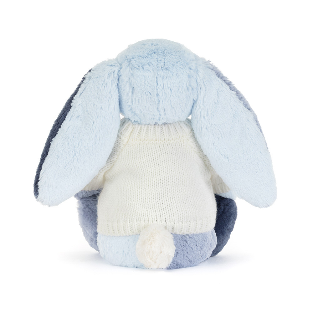 Puddlesea Bunny with Personalized Cream Jumper | Jellycat