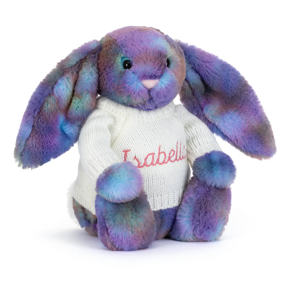 Zodihop Luxe Bunny with Personalized Cream Jumper | Jellycat