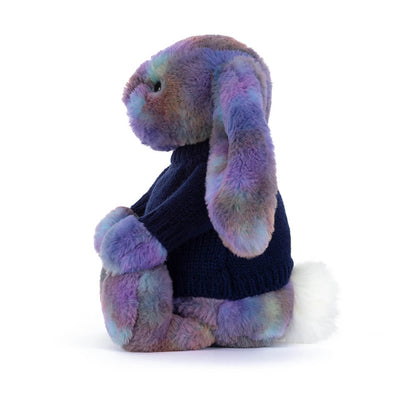 Zodihop Luxe Bunny with Personalized Navy Jumper | Jellycat