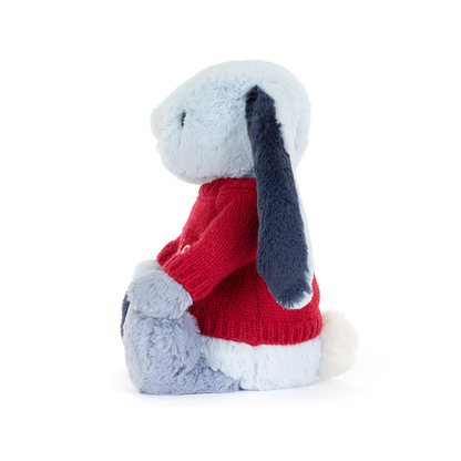 Puddlesea Bunny with Personalized Red Jumper | Jellycat