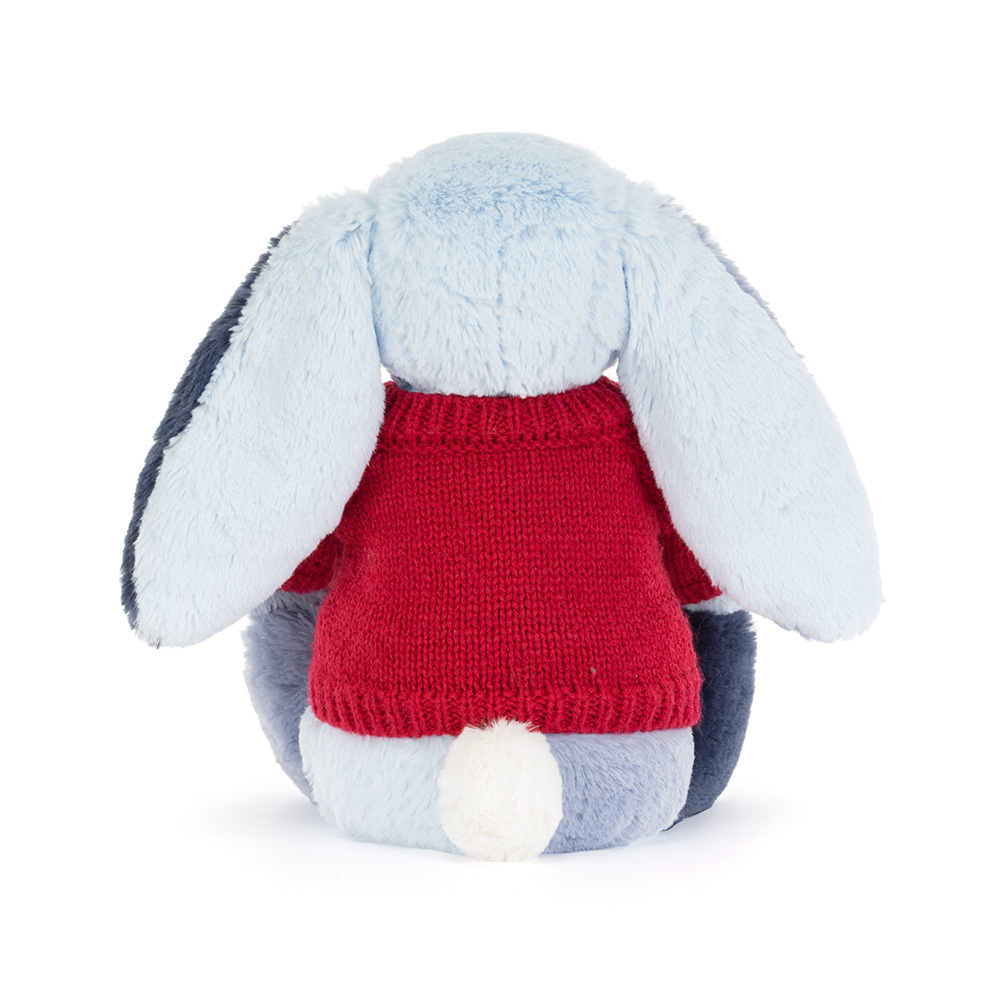Puddlesea Bunny with Personalized Red Jumper | Jellycat