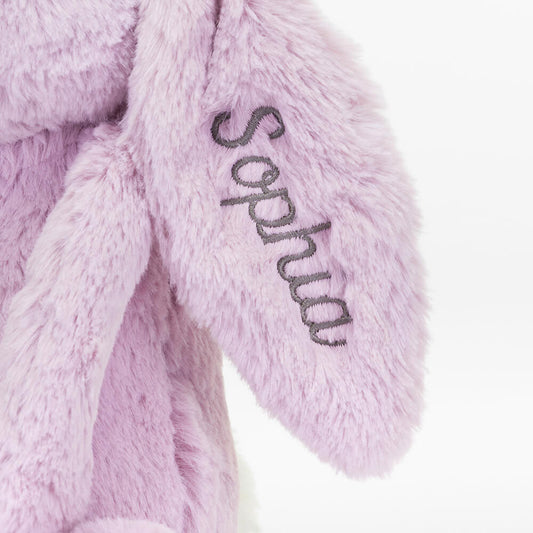 Personalized Bashful Lilac Bunny Medium | Jellycat