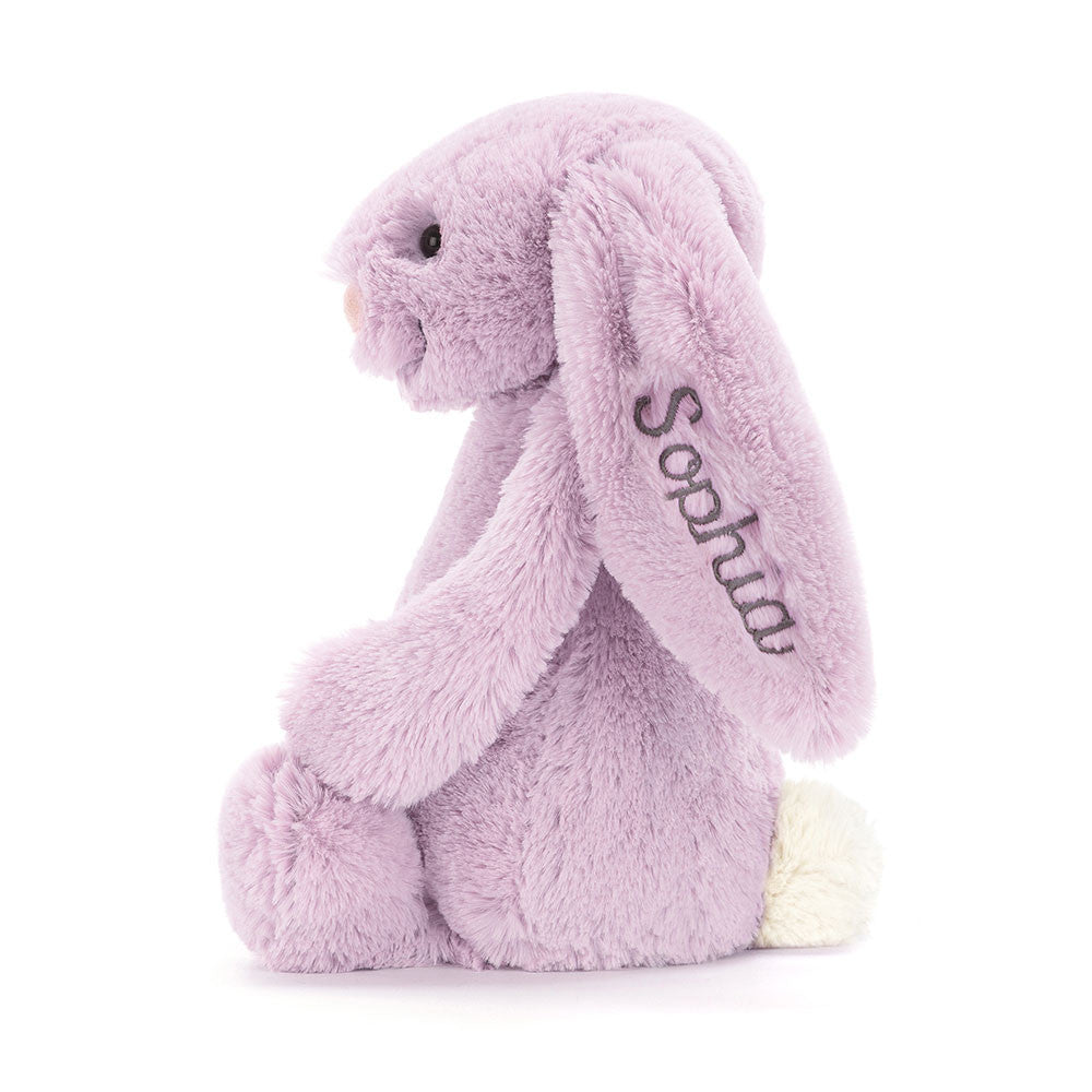 Personalized Bashful Lilac Bunny Medium | Jellycat