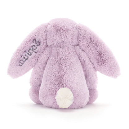 Personalized Bashful Lilac Bunny Medium | Jellycat