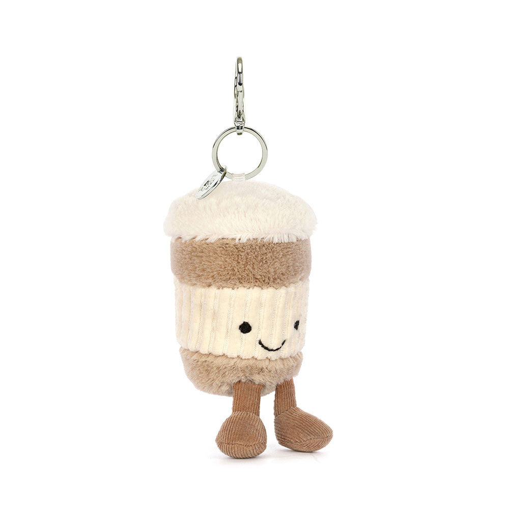 Amuseables Coffee-to-Go Bag Charm | Jellycat