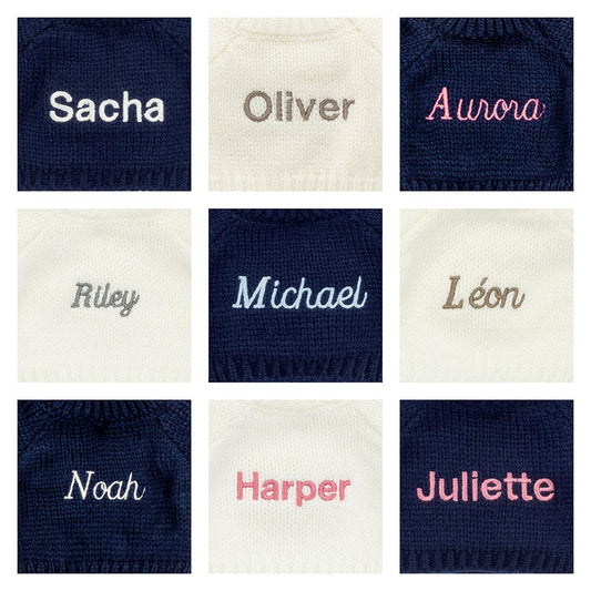 Hopscone Luxe Bunny with Personalized Navy Jumper | Jellycat