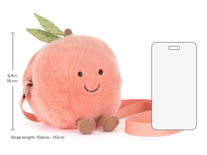 Amuseables Peach Shoulder Bag | Jellycat