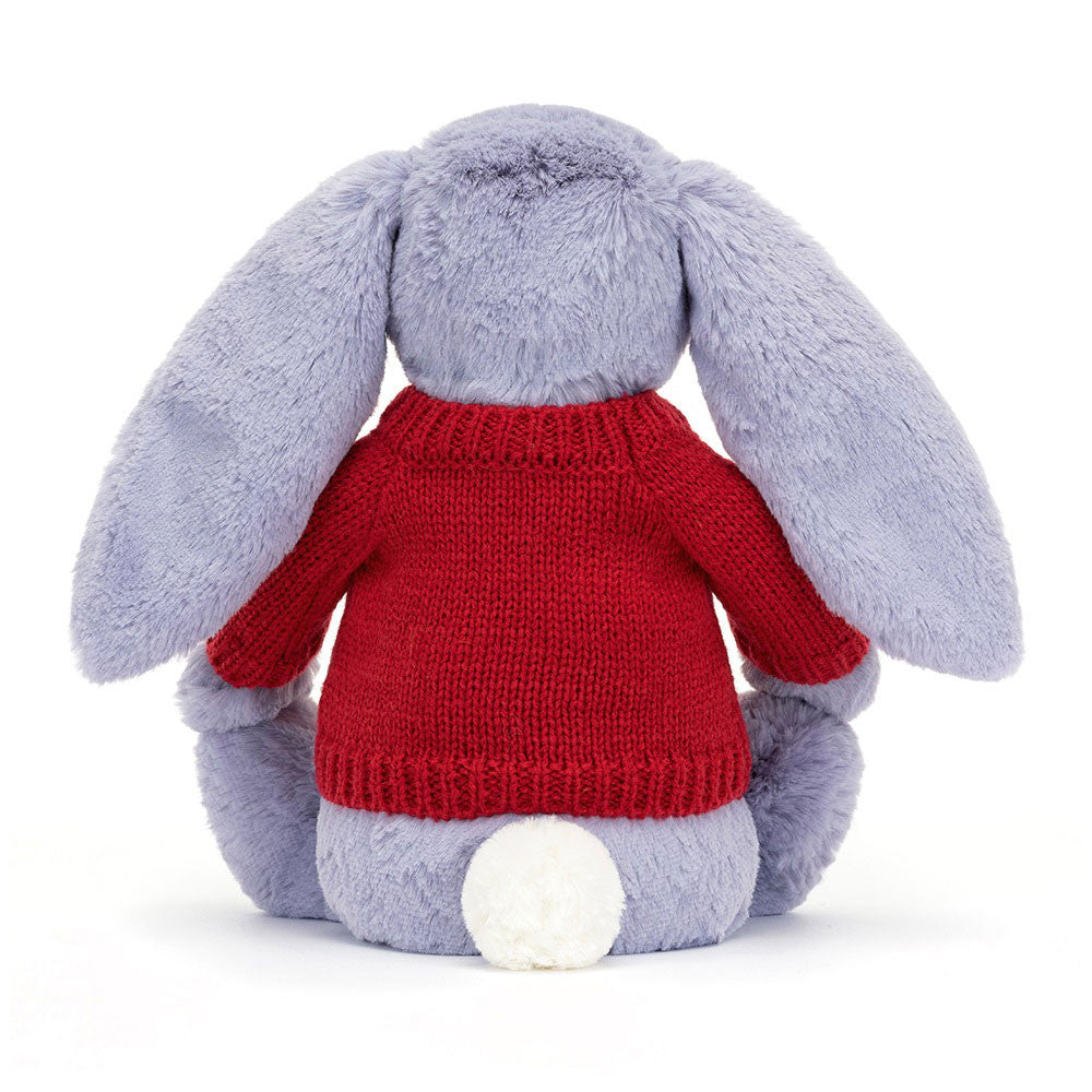 Bashful Viola Bunny with Personalized Red Jumper | Jellycat