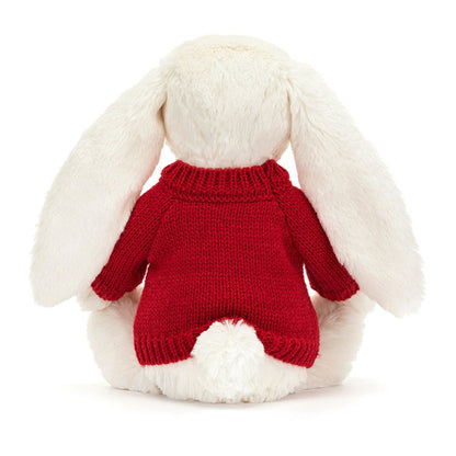Bashful Twinkle Bunny with Personalized Red Jumper | Jellycat