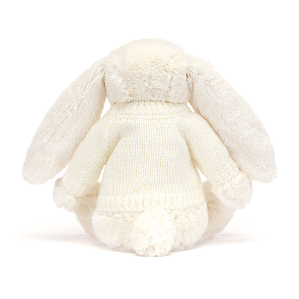 Bashful Twinkle Bunny with Personalized Cream Jumper | Jellycat